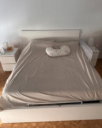 MALM-Ikea Struttura letto con contenitore, bianco