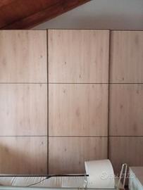 armadio 3 ante scorrevoli con cassettiere