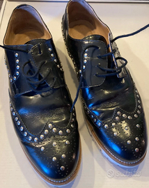 Oxford nere con borchie Peters taglia 41