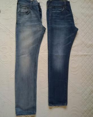 Jeans H&M Tg IT 38 W29, American Eagle Tg 30/30