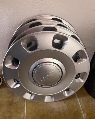 Copricerchi borchie fiat 500