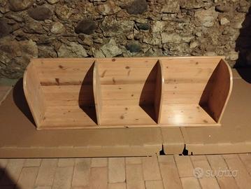 mensola portaoggetti in legno 