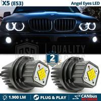 ANGEL EYES LED PER Bmw X5 E53 Luci Posizione 6000K