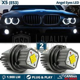 ANGEL EYES LED PER Bmw X5 E53 Luci Posizione 6000K