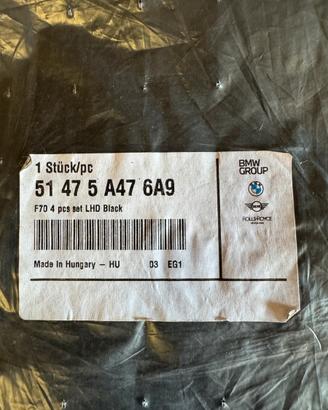 set 4 tappetini originali bmw serie 1 f40 f70