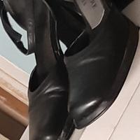 decollete nera punta squadrata 