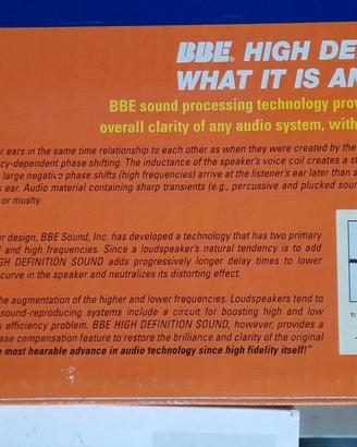BBE HIGH DEFINITION SOUND processore audio hifi 