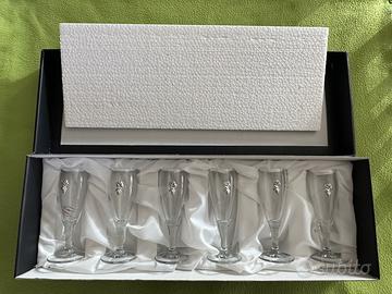 Calici/Flute in Cristallo Melograno