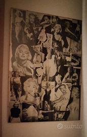 Quadro poster anni 50 60 vintage Marilyn Monroe