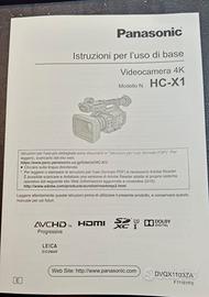 Manuale  Panasonic HC - X1  manuale originale