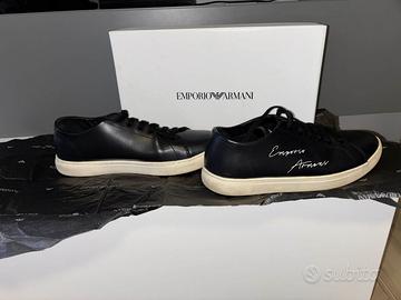 SNEAKERS VERA PELLE EMPORIO ARMANI N.40 ORIGINALI