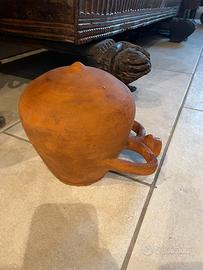 Vecchia fiasca ceramica brocca Sarda