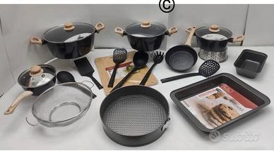 Set padelle e pentole Antiaderente induzione 