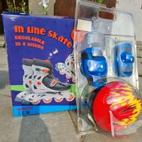Set Pattini in Linea Biemme originali + Casco