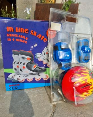 Set Pattini in Linea Biemme originali + Casco