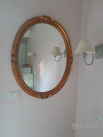 specchio foglia d'oro