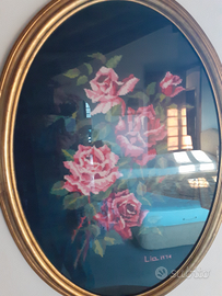 Quadro arazzo bouquet di rose