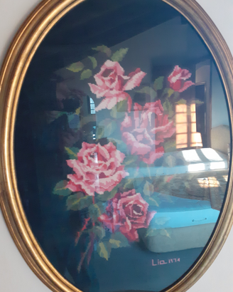 Quadro arazzo bouquet di rose