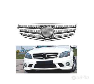 GRIGLIA PER MERCEDES W204 07-11 LOOK AMG CROMO ARG