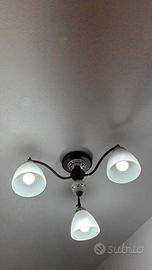 lampadario a soffitto a 3 luci