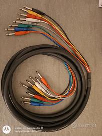 Cavo audio multicore 8 ch