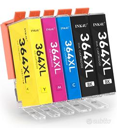 Set Cartucce HP 364XL Nero + Colori Alta Capacità 