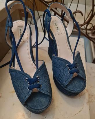 Sandalo Zeppa Miu Miu 41