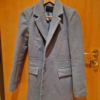 cappotto nunalie taglia s, panno, celeste