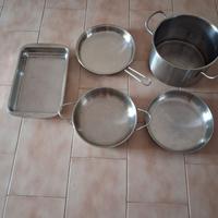 pentolame in acciaio