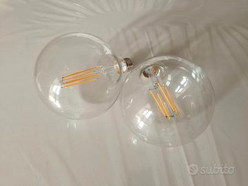 2x lampadina tonda led filamento globo 12,5W E27