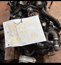 Motore Opel Zafira 1.7 CDTI Anno 2009 Codice Motor