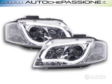 Fanali anteriori per Audi A3 8P 03 08 sfondo croma