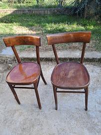 sedie da collezione in legno anni 40/50
