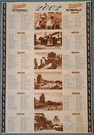 Calendario Oristano Sardegna Illustrato 2002