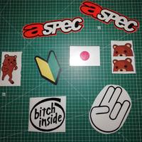 Set Adesivi Auto Jdm/Tuning - Stickers/Decals 2°pt