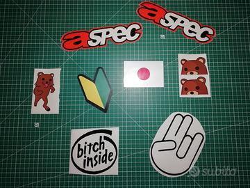 Set Adesivi Auto Jdm/Tuning - Stickers/Decals 2°pt