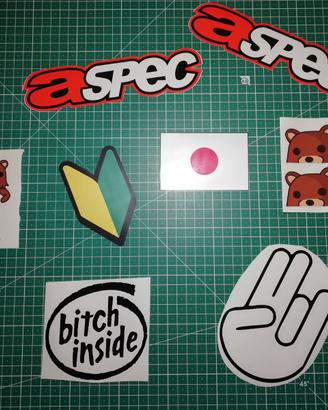 Set Adesivi Auto Jdm/Tuning - Stickers/Decals 2°pt