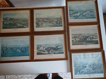 Set di 7 quadri Henry Alken (STEEPLE CHASE )33X27
