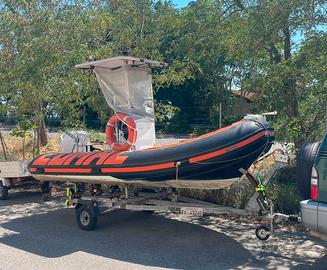 Gommone Lomac 5 metri+Carrello stradale-NO MOTORE