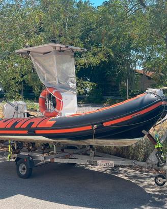 Gommone Lomac 5 metri+Carrello stradale-NO MOTORE
