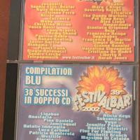 2 CD  Festivalbar39°- 2002 - Compilation Blu-Rossa