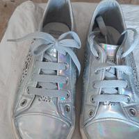 Scarpe Sneakers argento n.35
