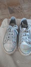 Scarpe Sneakers argento n.35