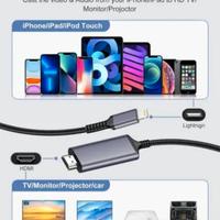 Cavo HDMI per iPhone 1080P HD Compatibile 