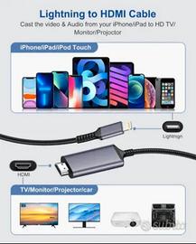 Cavo HDMI per iPhone 1080P HD Compatibile 