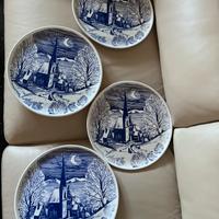 4 piatti di ceramica decorativi