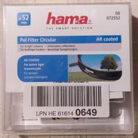 Filtro polarizzatore circolare 52mm Hama 72552