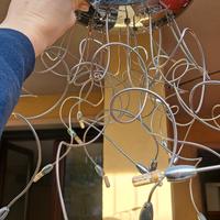 Lampadario Medusa Vetro Metallo
