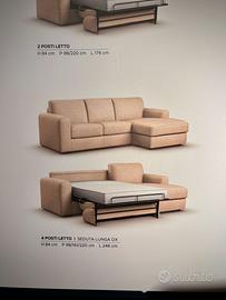 Divano 4 posti letto poltrone e sofà cortemaggiore