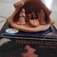 Presepe in terracotta in abete 5 figure